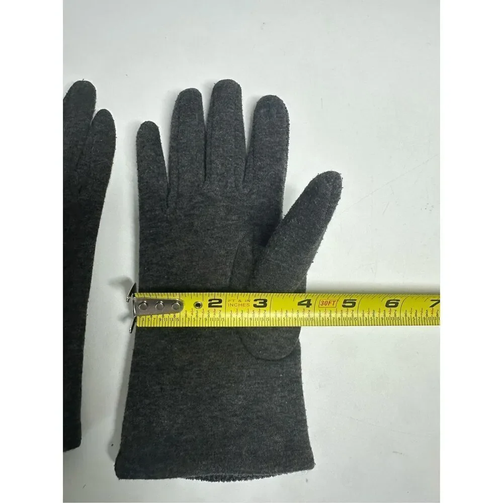 Elegant Women's Winter Thermal Gloves Matching Fur Ball Lined Size M See Notes